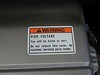 Warning Label On Motor Controller