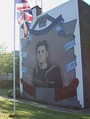Mural dedicated to James Joseph Magennis in east Belfast.