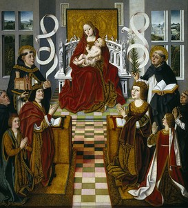 La Virgen de los Reyes Católicos, Maestro de la Virgen de los Reyes Católicos (anónimo hispano flamenco), 1491-1493, Museo del Prado.