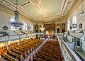 Church benches in St Marylebone Parish Church.