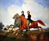 Два всадника галопом. 1851