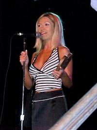 Allysin Chaynes (left) and Tori Black (right) accepting their Cream Dream awards in 2001 and 2009 respectively