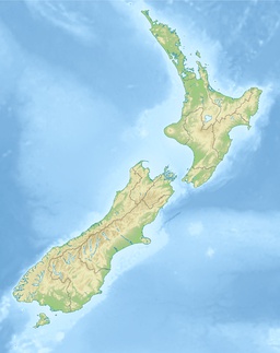 Location of Pukaki Lagoon in New Zealand