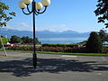 Montbenon and the view on Lake Léman