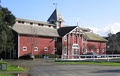 A horse stable, over 100 years old, still in use at Stanford University