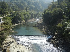 Tlawng River (top) and Tuipui river of Mizoram