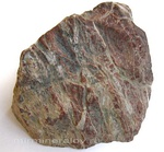 Dull red jasper veined with white quartz, rough, provenance: uncertain – possibly Crimea or Kyrgyzstan