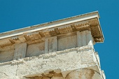 Doric frieze of the Temple of Aphaea from Aegina (Greece), with triglyphs and metopes