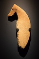 The head and body of a Saluki is made of stone from the Al-Magar civilization, in the Neolithic period, (about 8000 BC).