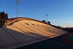 Schoellkopf Field with Schoellkopf Memorial Hall at right