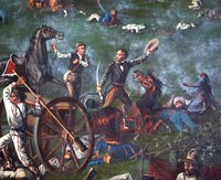 Detail from Houston at the Battle of San Jacinto by Henry Arthur McArdle
