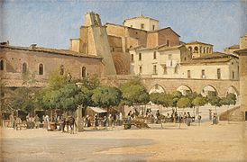 The square in Sulmona