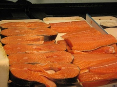 Salmon steaks