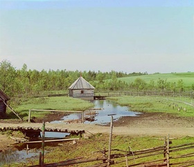 Фотография истока в 1910 году. С. М. Прокудин-Горский