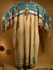 Sioux dress with fully beaded yoke.