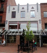 10 Church Street, one of the few Art Deco buildings in Burlington (1877, facade: 1936)