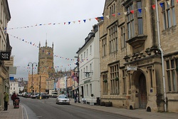 Cirencester, the administrative centre of the Cotswold District