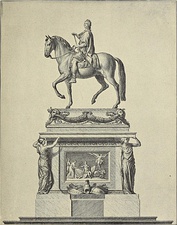 Design by Edmé Bouchardon for statue of the King on Place Louis XV (destroyed)