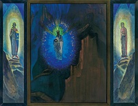 Nicholas Roerich. Fiat Rex. Triptych. 1931