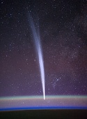 El Cometa Lovejoy fotografiado por el comandante de la Expedición 30 Dan Burbank.
