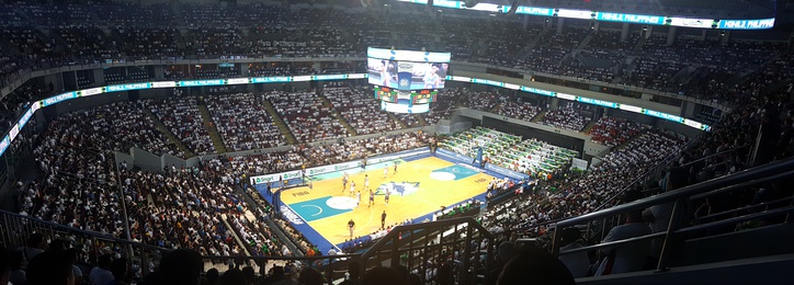  Panorama shot inside the Mall of Asia Arena during the game between the Philippines and France.