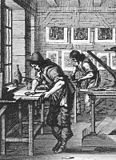 Мастерская гравёра-печатника. 1642. Офорт, резец