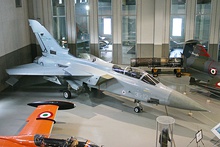 Gate guardian Tornado IDS 44+96 on display at Schleswig Air Base