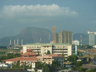 Bird's-eye view of the West Africa City of Abuja, Federal Capital Territory, Nigeria