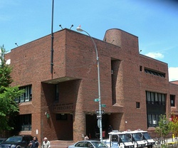 The NYPD 7th Precinct (top) and FDNY Engine Co. 15/Ladder Co. 18/Battalion 4 (bottom) are housed in the same building