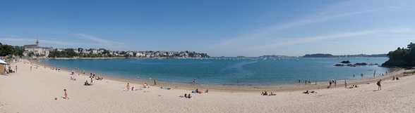 A panoramic view of Dinard in Brittany, France as viewed from the south-west.