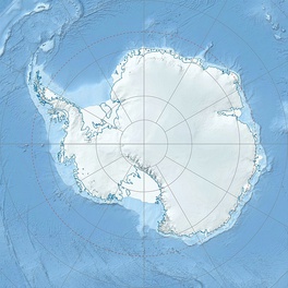 Map showing the location of Dobrodan Glacier