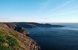 Knivskjellodden as viewed from the North Cape plateau