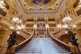 Grand Staircase of the Paris Opera by Charles Garnier (1861–1875)