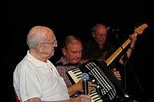 McQuater (left) at the 2006 Ealing Jazz Festival