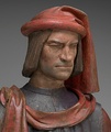 Lorenzo de' Medici, merchant, Florentine bust, 14th or 15th century