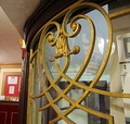 Ironwork on the ticket booth