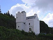 Barholm Castle's large cap-house, on the left