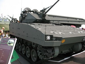 The up-gunned Bionix II with 30mm Bushmaster II cannon