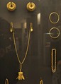 Virampatnam jewelry from funerary burial, 2nd century BCE, Tamil Nadu