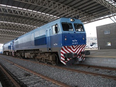 Servicio Especial con Trenes Talgo IV, operados por SOFSE, en la Terminal Ferroautomotora Mar del Plata.