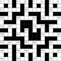 A Bengali crossword grid