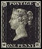 Чёрный пенни. Великобритания (1840)