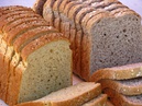 Brown bread (left) and whole grain bread