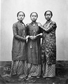 Three daughters of Sultan HB VI of Yogyakarta, circa 1870