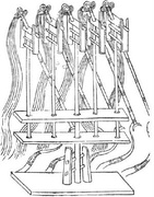 Five whirlwind trebuchets from the Wujing Zongyao[67]