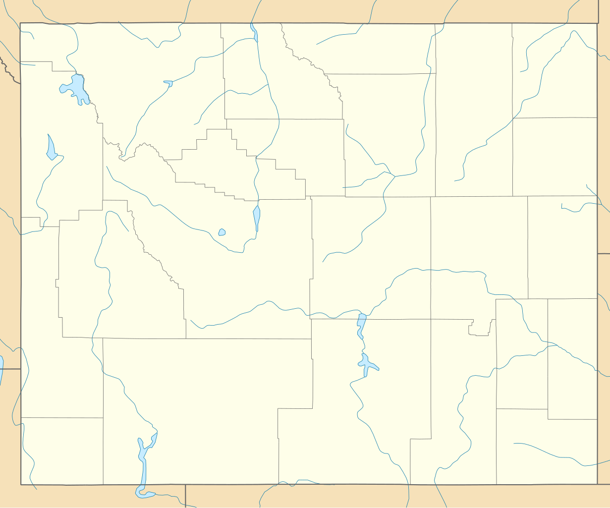 Wyoming is located in Wyoming