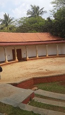 Tribal worship form display along the road