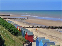 The Norfolk Coast in the little village of Mundesley near Cromer