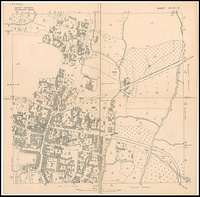 Detailed map of the town in the 1930s from the Survey of Palestine