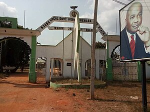 Entrance to the building of Njaba Local Government Area